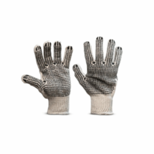 Guante de hilo con puntos pvc